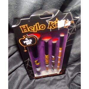 Hello Kitty Cosmetic Brush Set 4-Piece new